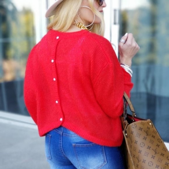 CHIC DOLLZ Red Sweater - Picture 2 of 4